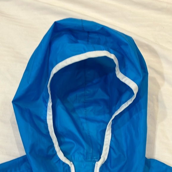 Quechua size 12 to 14 years blue windbreaker rain Jacket / Hood & Elastic Cuffs - Picture 3 of 14